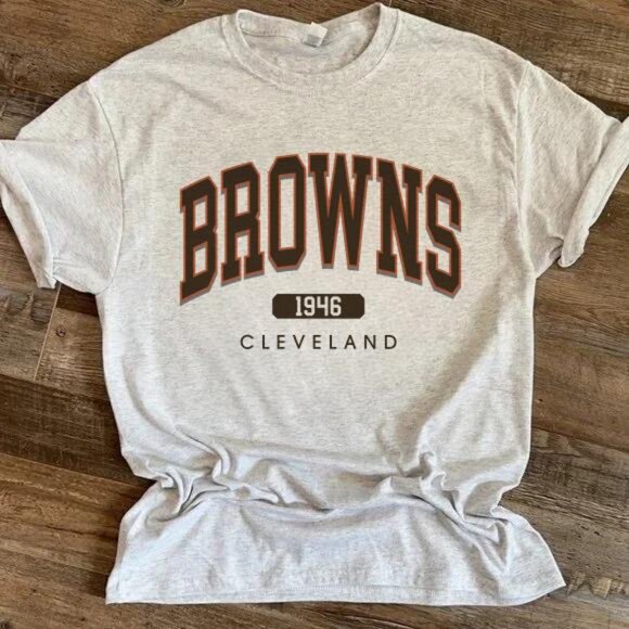 Cleveland Browns Est 1946 Fan Lover Shirt retro tee - Picture 1 of 2